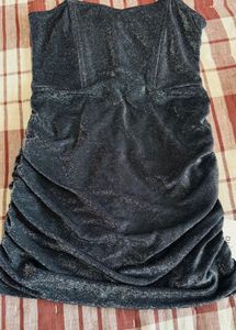 Savana Sparkly Ruched Mini Dress