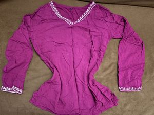 Beautiful Purple Embroidered Kurta