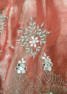 Elegant Peach Lehenga Choli Set