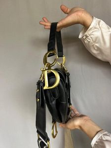 Auth Dior Saddle Bag