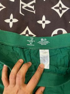 Green Casual Bottoms
