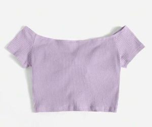 Lavender Crop Top