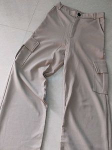 Beige Cargo Pants