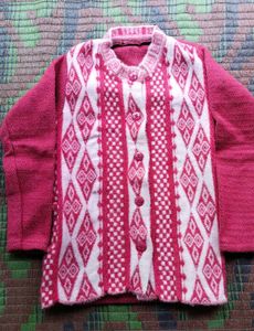 Knitted Geometric Pattern Sweater