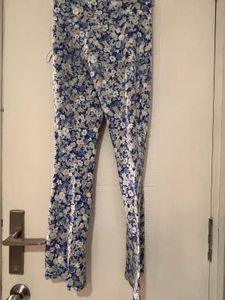 Floral Print Flared Pants