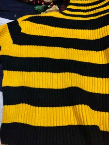 Striped Turtleneck Sweater