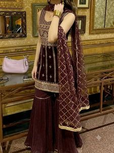 Embellished Velvet Lehenga Choli