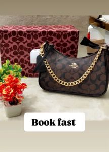 Coach Handbag with Chain Detail