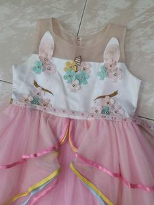 Girls Unicorn Gown Frock