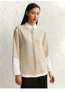 Chic Two-Tone Collared shirt for girls