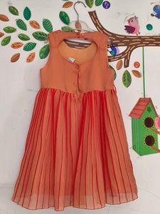 Freebies with Orange &amp; Red Striped Dress