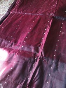 Burgundy Vintage saree