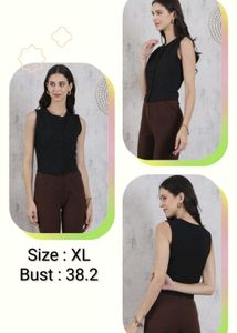 Sleeveless Black Top