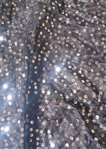 Elegant Blue Sequined Saree