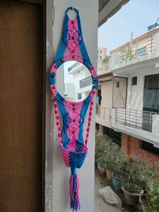 Sale🔥🔥Handmade Macrame Wall Hanging Mirror.
