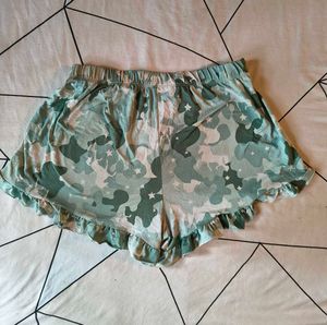 Cute Camo Star Print Sleep Shorts