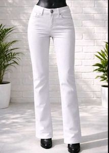 Classic White Flare Jeans