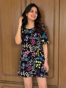 Label Ritu Kumar Floral Print Mini Dress