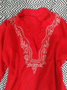 Embroidered Y2k Kurti Top