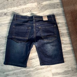 Men's Dark Wash Denim Shorts