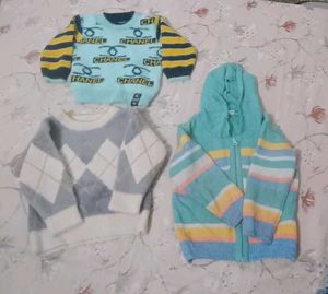 Set of 3 Cozy Knit Sweaters