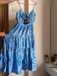 Blue Patterned Sundress