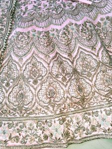 dabka work pastal pink  Lehenga Choli