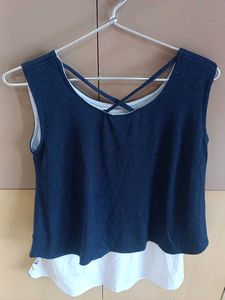 Sale 😍 Stylish Navy Blue Music Style Top