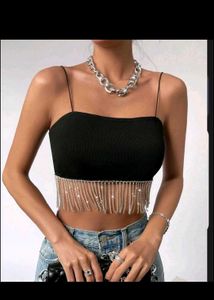 black crop top