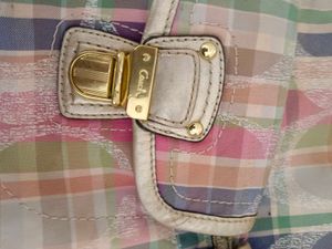 Coach Plaid Hobo Shoulder Bag