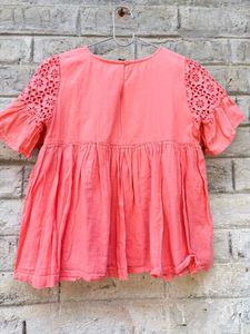 Cat &amp; Jack Coral Eyelet Dress