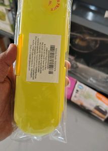 Bright Yellow Plastic Pencil Box combo