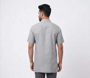 Men's Grey Kurta