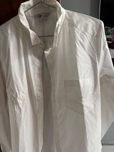 H&amp;M White Button-Up Shirt