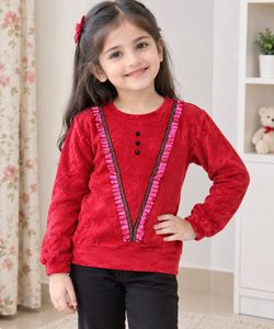 Unused Babygirl Chic Red Velvet Top with pant free