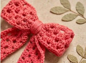 Handmade Crochet Hair Bow