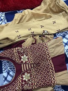 Frock Pent Plazo Suit