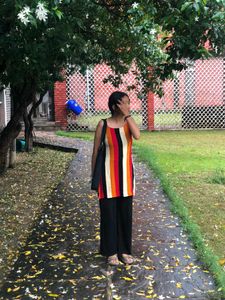 Colorful Striped Kurta Top