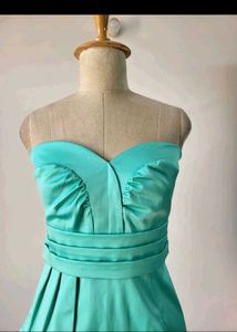 Stunning Strapless Teal Mini Dress