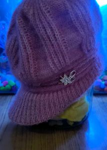 Baby Pink Deep Cap For Winters