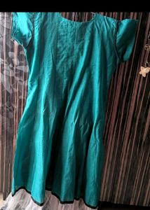 Teal Embroidered Anarkali Suit