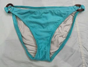🔥 Teal Bikini Bottom with Wooden Ring Detail