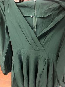 Emerald Green Mini Dress
