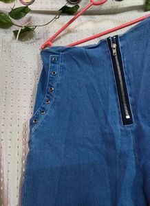 Unique Zipper Denim Jeans