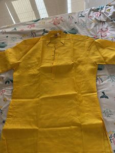 Yellow Cotton Kurta