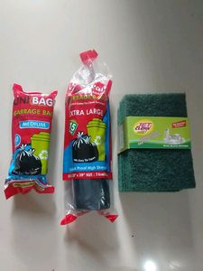 Utensils Cleaning Scruber, Garbage Bag Midium, An