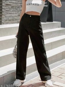 black straight fit jeans 👖