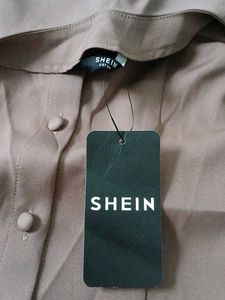 shein Chic Button-Up Sleeveless Dress