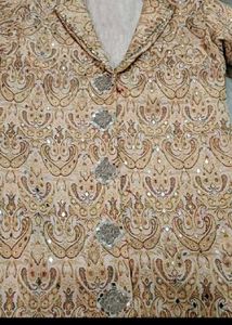 Elegant Beige Kurta Set with Palazzo
