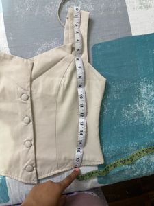 Chic Beige Sleeveless Vest Top